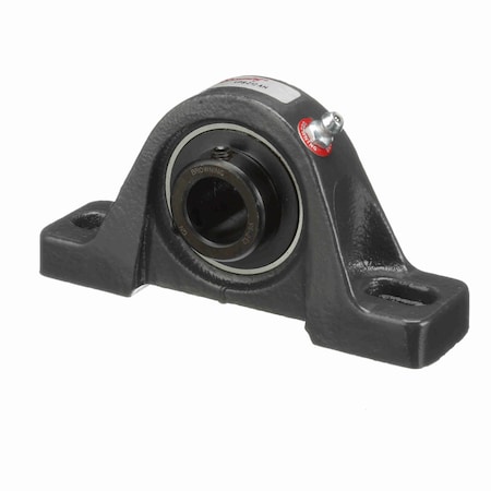 Browning Mounted Cast Iron Two Bolt Pillow Block Ball Bearing - 52100 Steel, Blk Oxided Inner-Setscrew VPS-212 AH